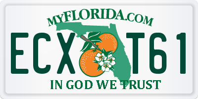 FL license plate ECXT61