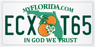 FL license plate ECXT65