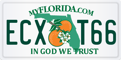 FL license plate ECXT66