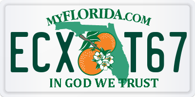 FL license plate ECXT67