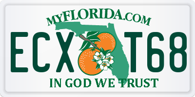 FL license plate ECXT68