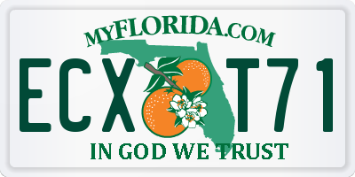 FL license plate ECXT71
