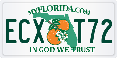 FL license plate ECXT72
