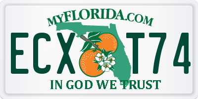 FL license plate ECXT74
