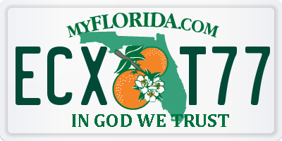 FL license plate ECXT77