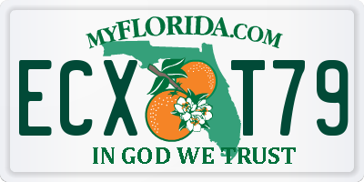 FL license plate ECXT79