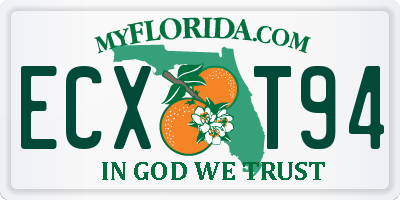 FL license plate ECXT94