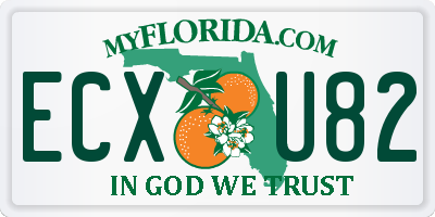 FL license plate ECXU82
