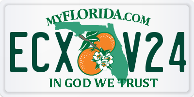 FL license plate ECXV24