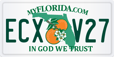 FL license plate ECXV27