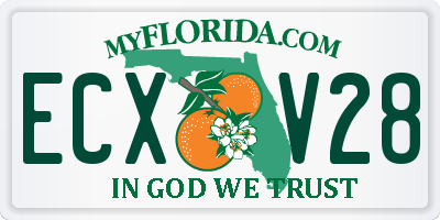 FL license plate ECXV28