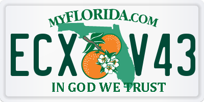 FL license plate ECXV43