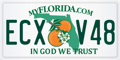 FL license plate ECXV48