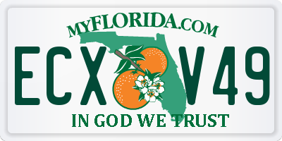 FL license plate ECXV49