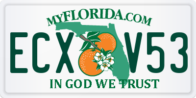 FL license plate ECXV53