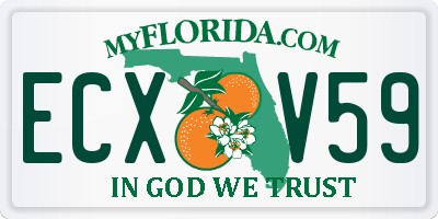FL license plate ECXV59