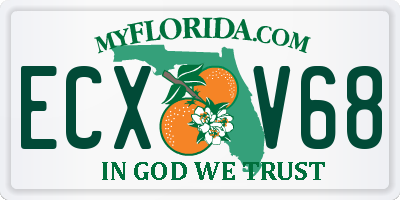 FL license plate ECXV68