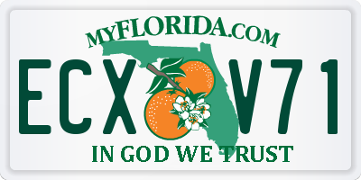 FL license plate ECXV71