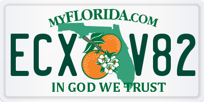 FL license plate ECXV82
