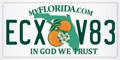 FL license plate ECXV83