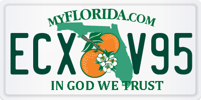 FL license plate ECXV95