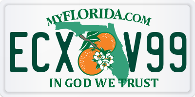 FL license plate ECXV99