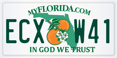FL license plate ECXW41