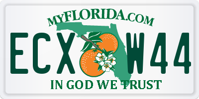 FL license plate ECXW44