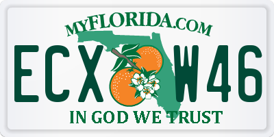 FL license plate ECXW46
