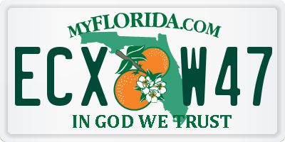 FL license plate ECXW47