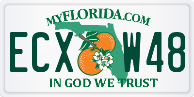 FL license plate ECXW48