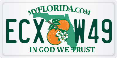 FL license plate ECXW49