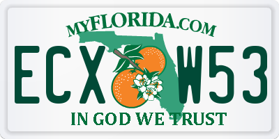 FL license plate ECXW53