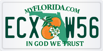 FL license plate ECXW56