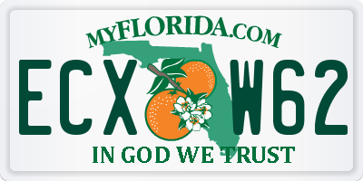 FL license plate ECXW62