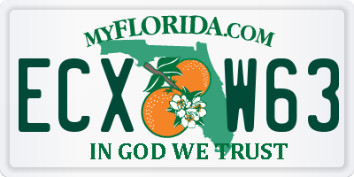 FL license plate ECXW63