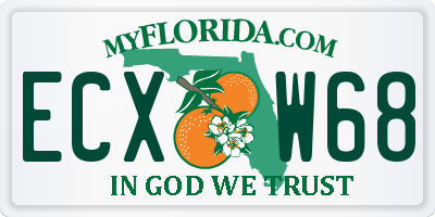 FL license plate ECXW68