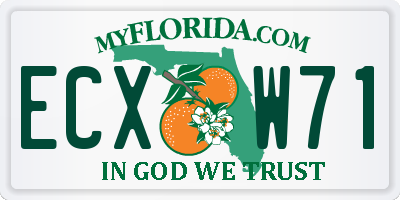 FL license plate ECXW71