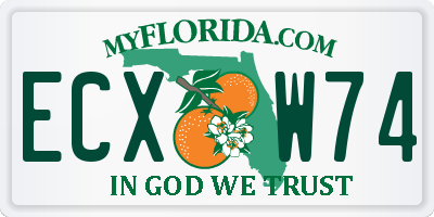 FL license plate ECXW74