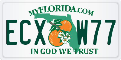 FL license plate ECXW77