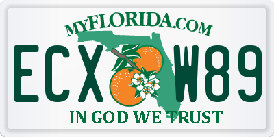 FL license plate ECXW89