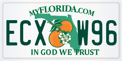 FL license plate ECXW96