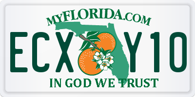 FL license plate ECXY10