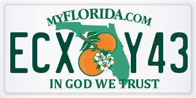 FL license plate ECXY43