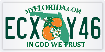 FL license plate ECXY46