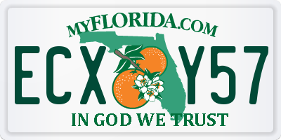 FL license plate ECXY57