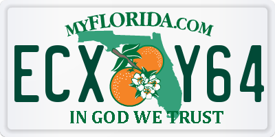 FL license plate ECXY64