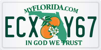 FL license plate ECXY67