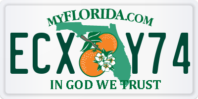 FL license plate ECXY74