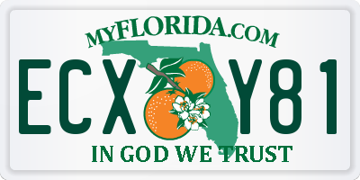 FL license plate ECXY81